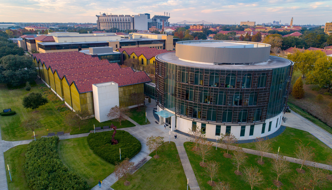 Aerial photo of the Business Educaiton Complex