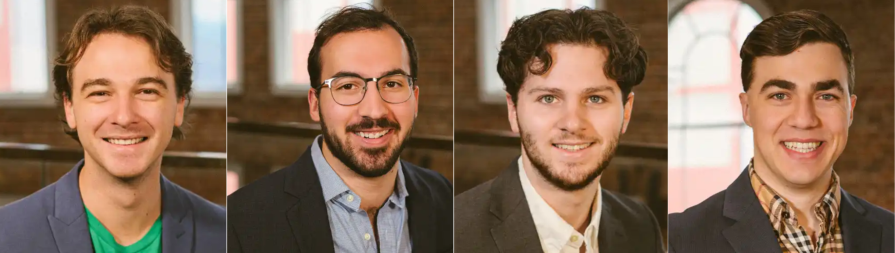 Chckvet founders Chckvet founders Colin Hebert, Matthew Ieyoub, George Villaume and Elliott Greenwood